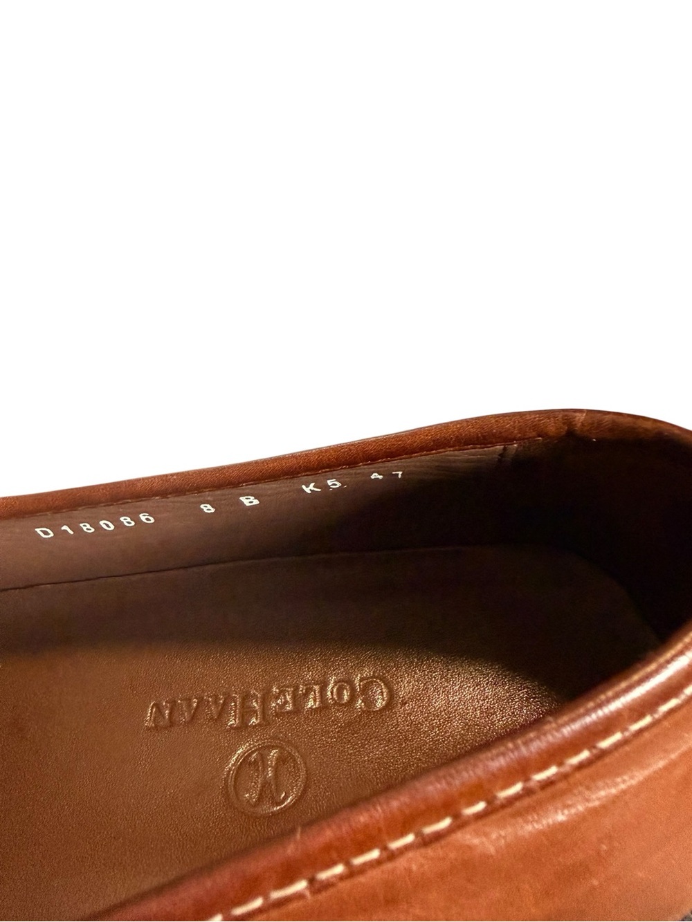 Cole Haan Brown Lug Sole Bit Leather Loafers Size 8B - Picture 8 of 10